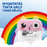 LAMAX InstaKid2 Plus Pink Hőpapíros gyerek fényképező Rózsaszín - Image 2